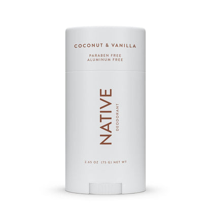 Deodorant Contains Naturally Derived Ingredients, 72 Hour Odor Control | Deodorant for Women and Men, Aluminum Free with Baking Soda, Coconut Oil and Shea Butter | Coconut & Vanilla