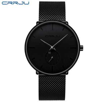 Fashion Mens Watches Top Brand Luxury Quartz Watch Men Casual Slim Mesh Steel Waterproof Sport Watch Relogio Masculino